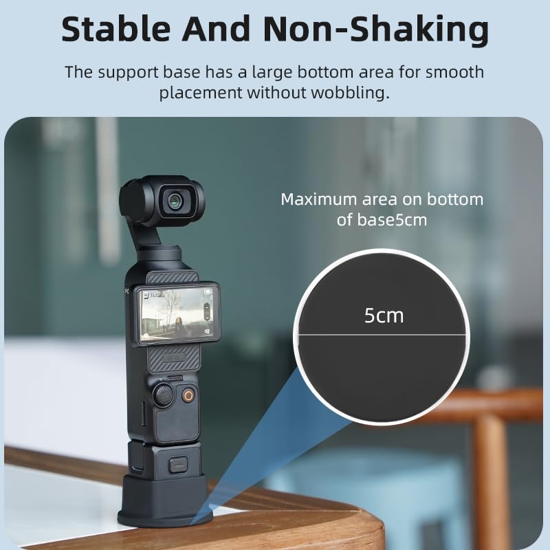 Support Antidérapant Caméra Support Bureau Pour DJI Osmo Pocket 3 - Stable, Antidérapant - Accessoire Caméra Pour Streaming Support Stable Antidérapant Caméra