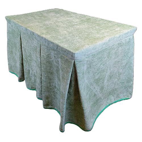 Genérico Ropa de Mesa Camilla Tejido Rústico Terciopelo Elegante Extragrueso Varias Medidas 110x70 120x70 130x80- Enaguillas, Enaguas, Ropa Chenilla (Menta, 130x80)