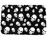 Hemoton Alfombra de Baño de Calavera de Halloween Alfombra de Baño Antideslizante Alfombra de Alfombra Lavable para Bañera Ducha 60X40 Cm