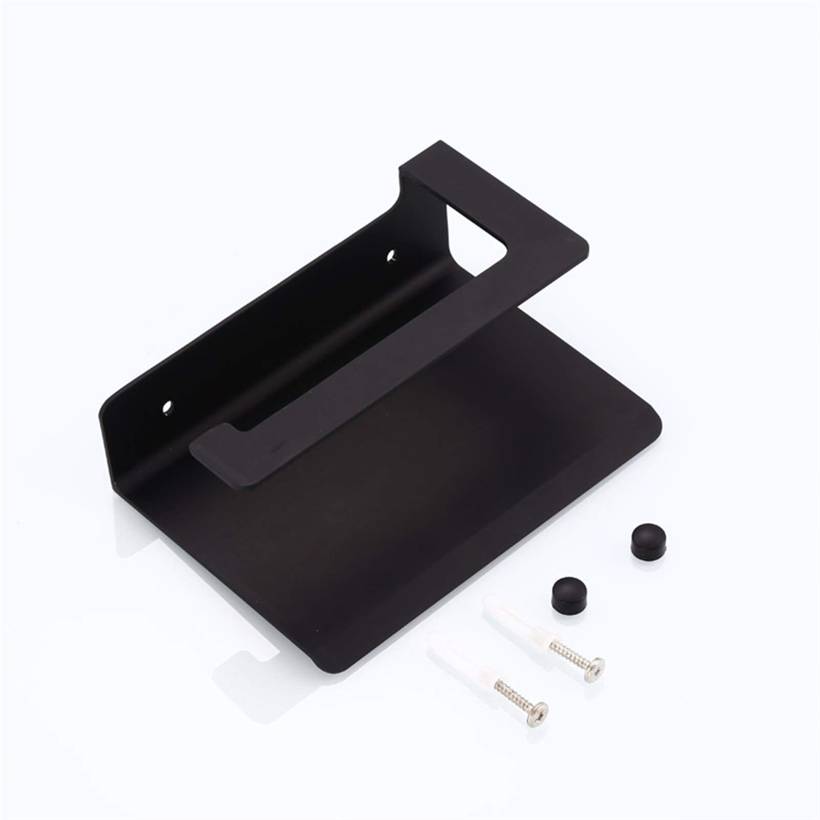 Portarotolo, Portarotolo di carta igienica, portacellulare(Black)