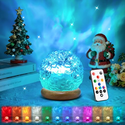 Mood Lighting Crystal Ball,18-Color Changing Lamp Ocean Light Projector for