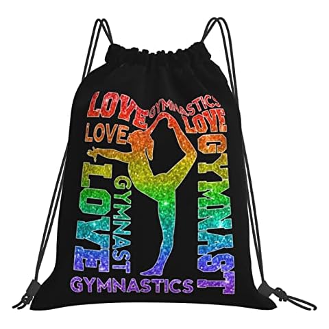 Braytow Gymnastics Drawstring Backpack Gym String Bag Drawstring Sackpack Sport For Womens Mens Cover