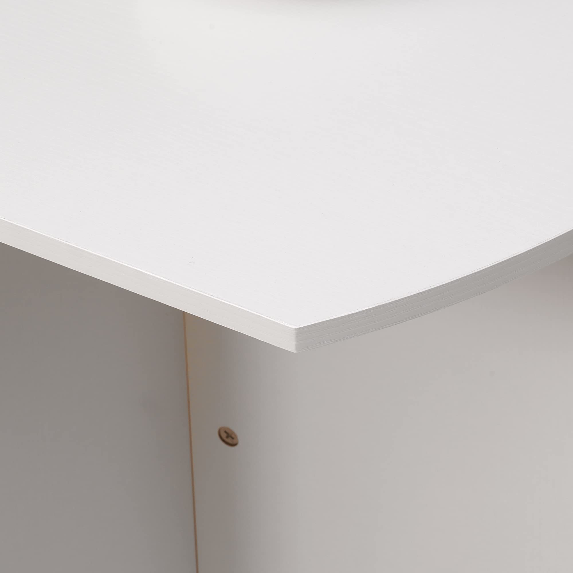 HOMCOM Tavolo da Pranzo Salvaspazio Pieghevole 90x60x74cm Bianco | da Esterno, Tavolo da Cucina e Soggiorno in Legno
