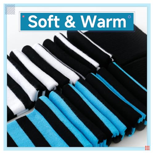 Image of Kayhoma Extra Long Gradient Zebra Stripe Thigh High Socks Over the Knee High Socks,2 Pairs
