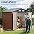 8x6 Ft Outdoor Metal Shed, Storage Garden Shed with Lockable Doors & Vent, Multi-Used Shed for Backyard, Patio, Lawn and Tool & Bicycle Storage