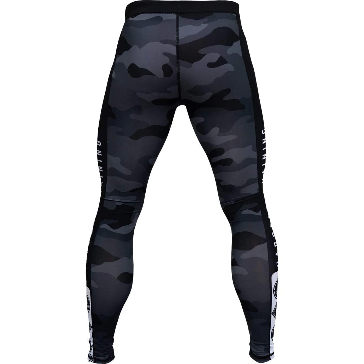 Hardcore Training Men's Compression Pants Spodnie Kompresyjne Leginsy Mężczyźni Bokx Running Muay Thai MMA No Gi BJJ Grappling (DE/NL/SE/PL, Alfa, M, Regularny, Regularny, Czarny/Szary)