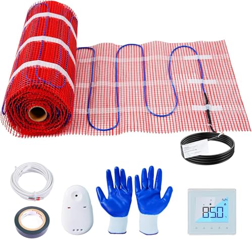 100 Sq.ft 120v Under Floor Heater Mat, Electric Radiant Floor