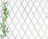 Celosia Extensible de Madera Natural de 1x2 Metros Color (Blanco)