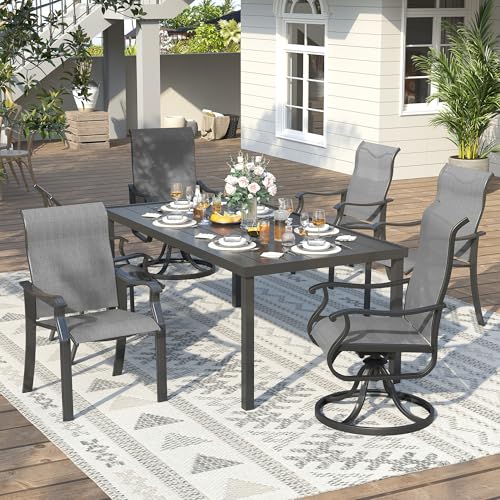Vonzoy Outdoor Patio Dining Chairs Set Of 2, High Back Patio Chairs, All-Weather Textilene Outdoor Seating With Armrests For Lawn thumb #6