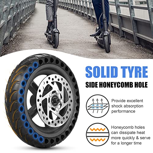 dalishopp Pneu traseiro de scooter elétrico com conjunto de freio a disco de cubo de roda 8,5 polega