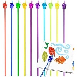 Dumero 10pcs Finger Pointer for Classroom, Reading Pointers for Kids, Hand Pointing Stick, Teaching Finger Class Pointer for Teachers, Classroom Teacher Must Haves Supplies Essentials
