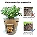 Nicheo 3 Pcs 7 Gallon Grow Bag Easy to Harvest Planter Pot with Flap and Handles Garden Planting Grow Bags for Potato Tomato and Other Vegetables Breathable Nonwoven Fabric Cloth