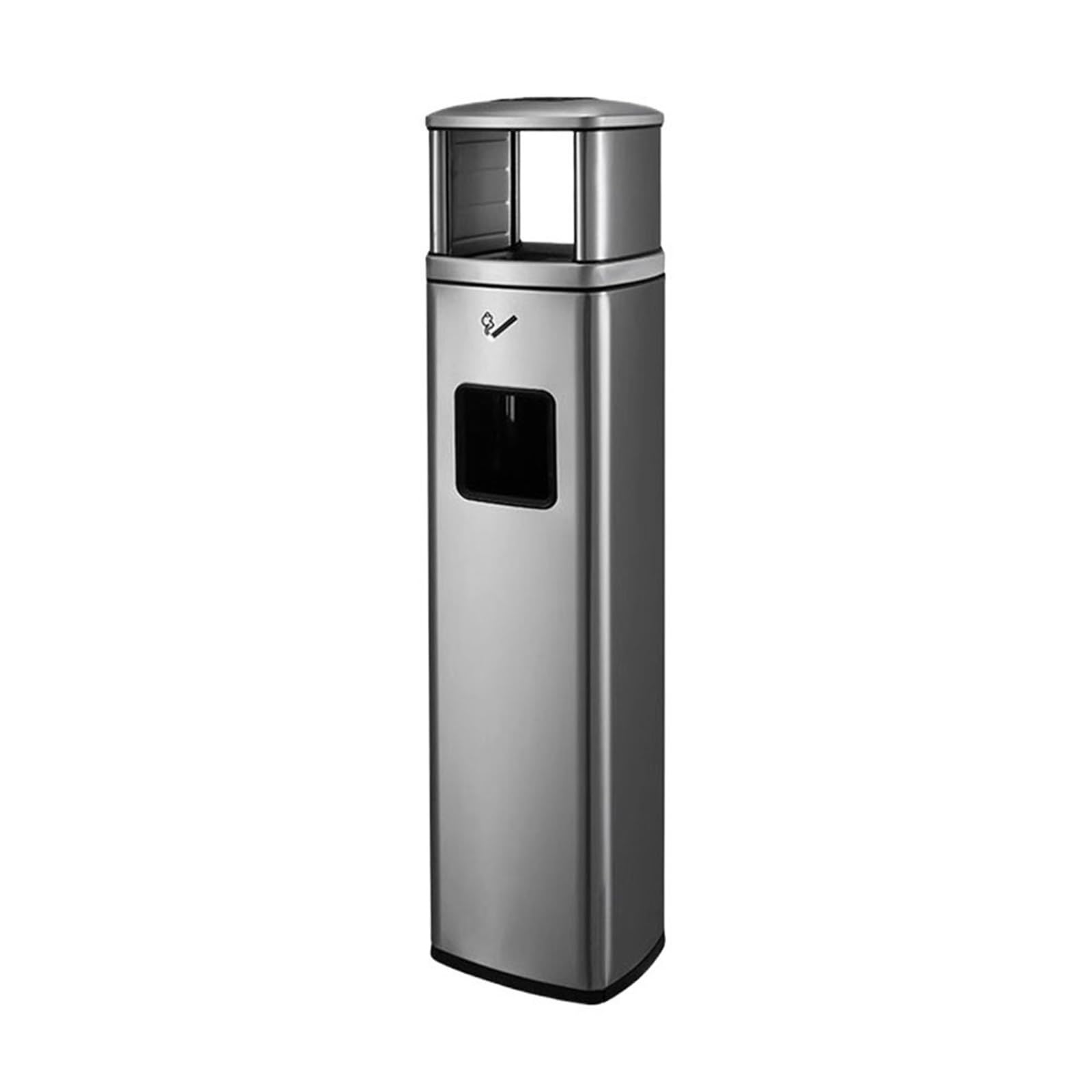 Stand ashtray Indoor Outdoor Stainless Steel Trash Can with Ashtray Smoking Area Ash Pillar Pillar