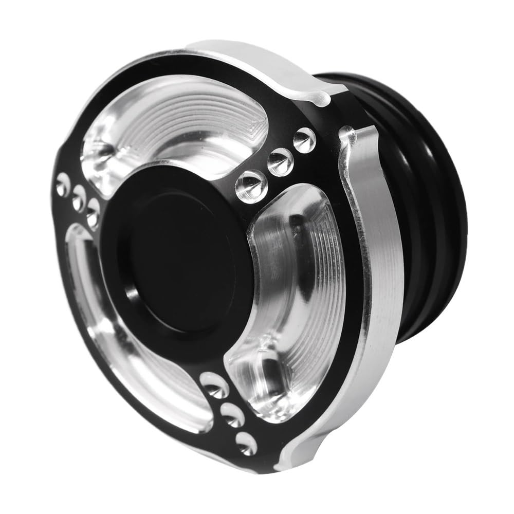Tappi serbatoio carburante Coperchio del tappo dell'olio decorativo del serbatoio del gas del carburante CNC in alluminio per Sportster 883R 883L 48 Styling moto