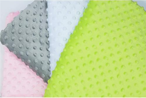 Miniatura 6 de Manta de bebé unisex para niños, manta de bebé suave Minky Dot- Manta de forro polar Sherpa de 30 x 40 pulgadas, color rosa