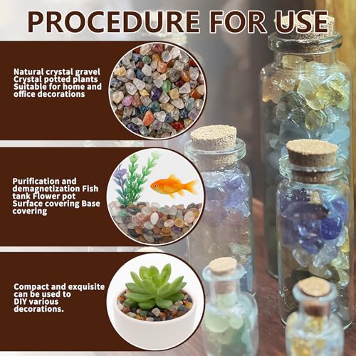 900g Kleine Edelsteine,Edelstein Mix Mischung,Dekorative Steine,Mini Gemischte Steine Edelsteine,für Dekoration,Edelsteinspiel,DIY Potted Plants