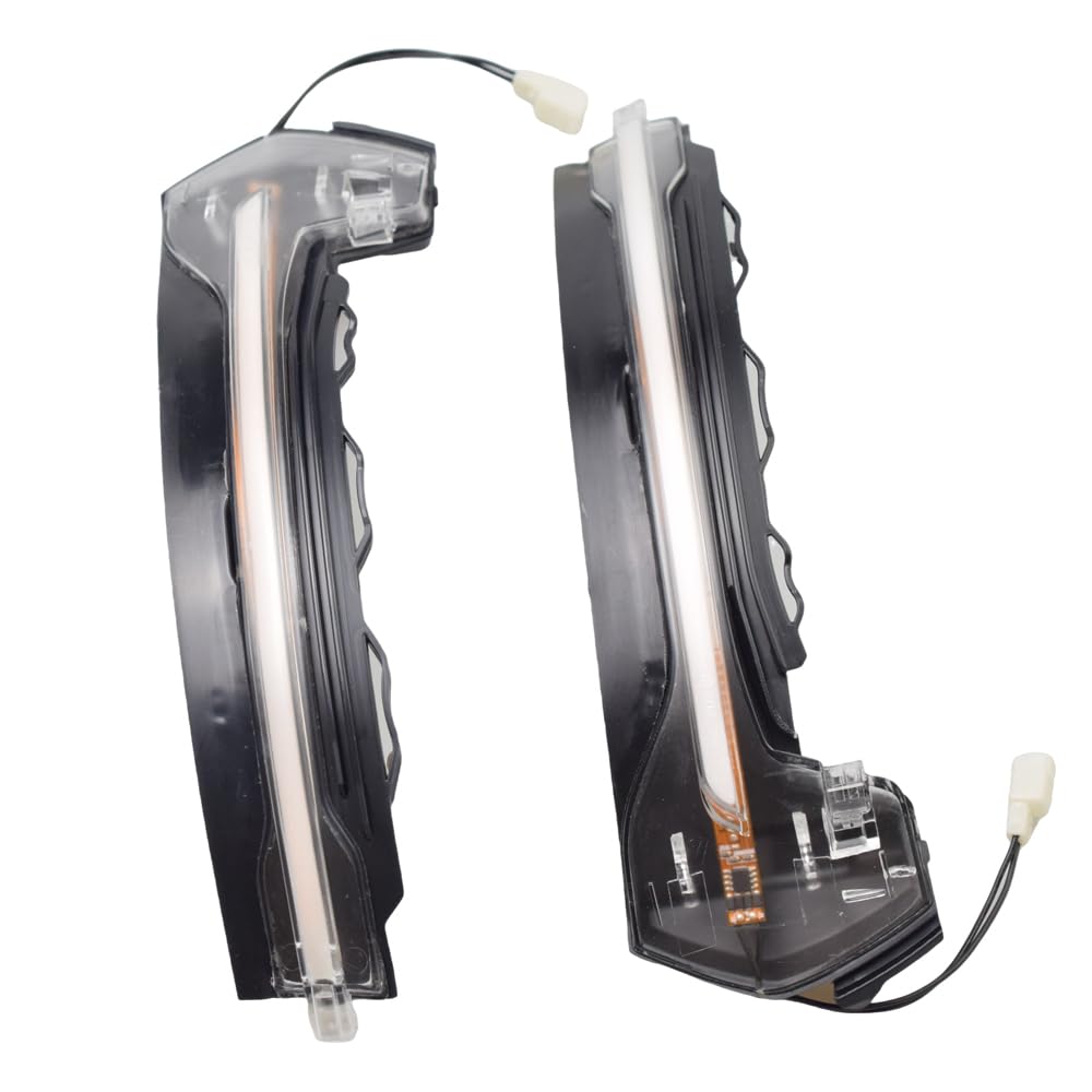 1 Par Luces de giro indicadoras intermitentes dinámicas para A-udi A3 8V S3 RS3 2013-2020 (Transparent)