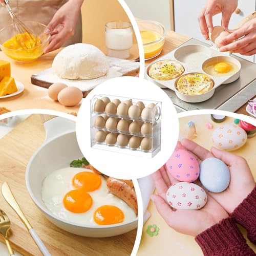 Contenedor de huevos para nevera compacto para optimizar estantes pequeños 7