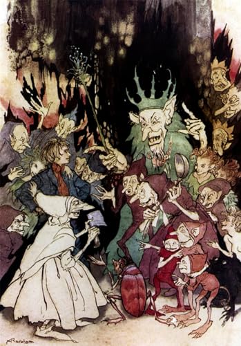 Tableau Toile Arthur Rackham Peer Gynt Ibsen Décoration Murale Salon 60x90cm