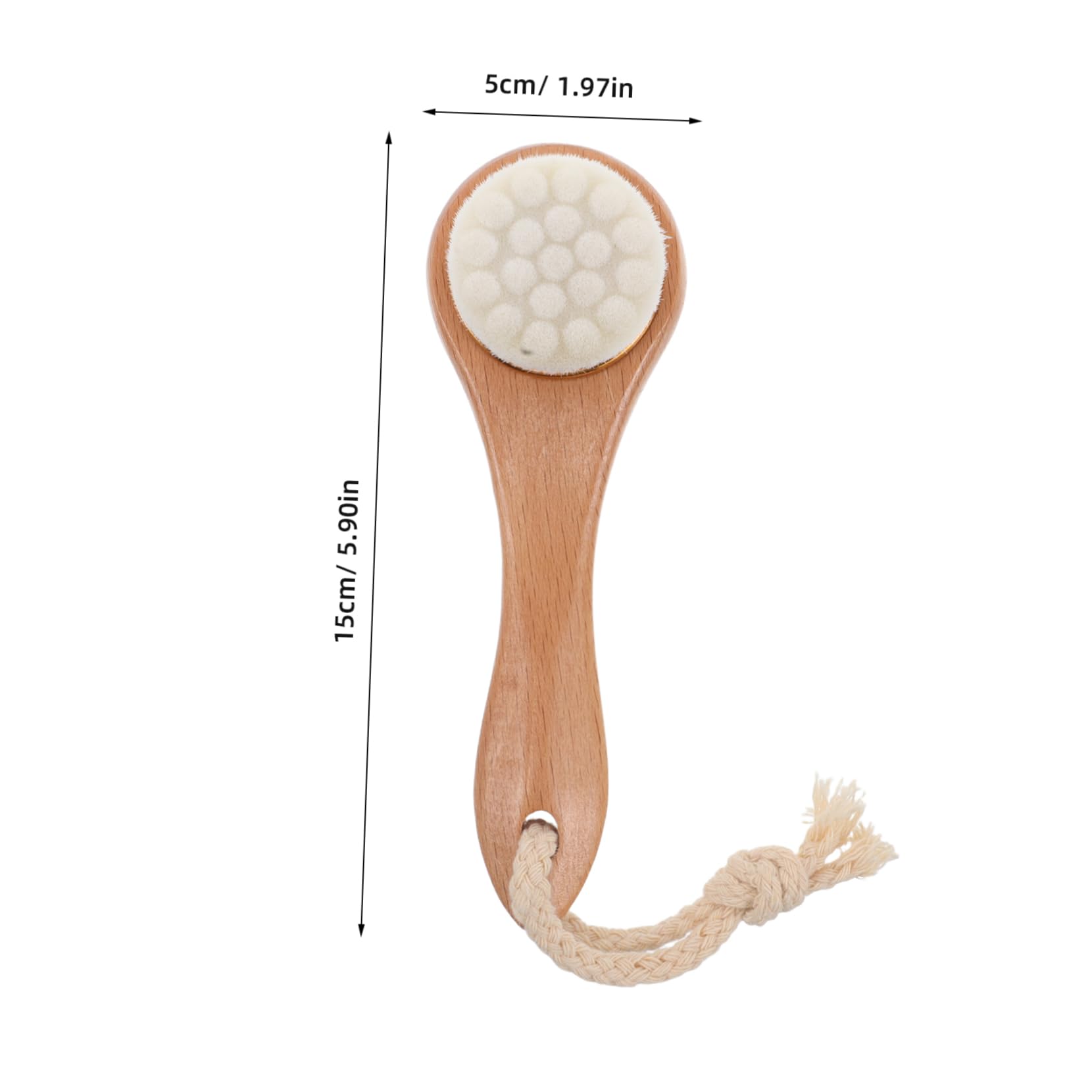 PartyKindom Face Brush for Cleansing Multi-Purpose Facial Brush Set Exfoliating Bristles Women's Skincare Tool