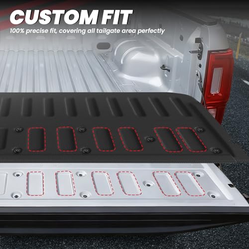 Image of LASFIT Tailgate Mat for Ford Ranger 2023 2022 2021 2020 2019 Truck Tailgate Liner All Weather Protector TPE Easy Clean Tailgate Cover