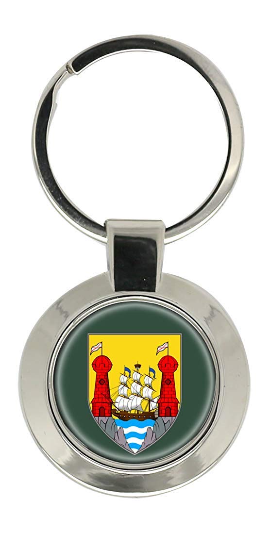 Giftshop Uk Unisex Silver Coloured Metal Cork City (Ireland) Key Ring