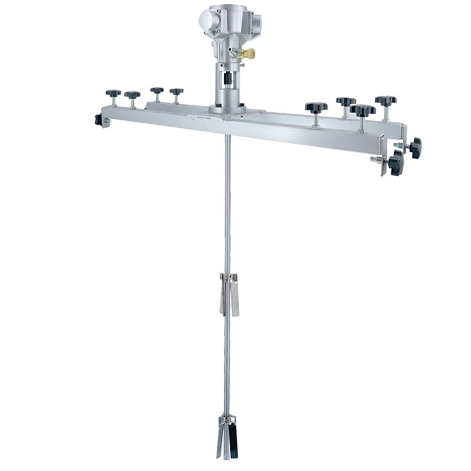 Agitador de aire for IBC de 1 tonelada, mezclador de pintura neumático de 0 a 2500 RPM, mezclador de pintura ajustable de 75 a 120 mm, con cuchilla de acero inoxidable de 10 pulgadas, for disolvente d
