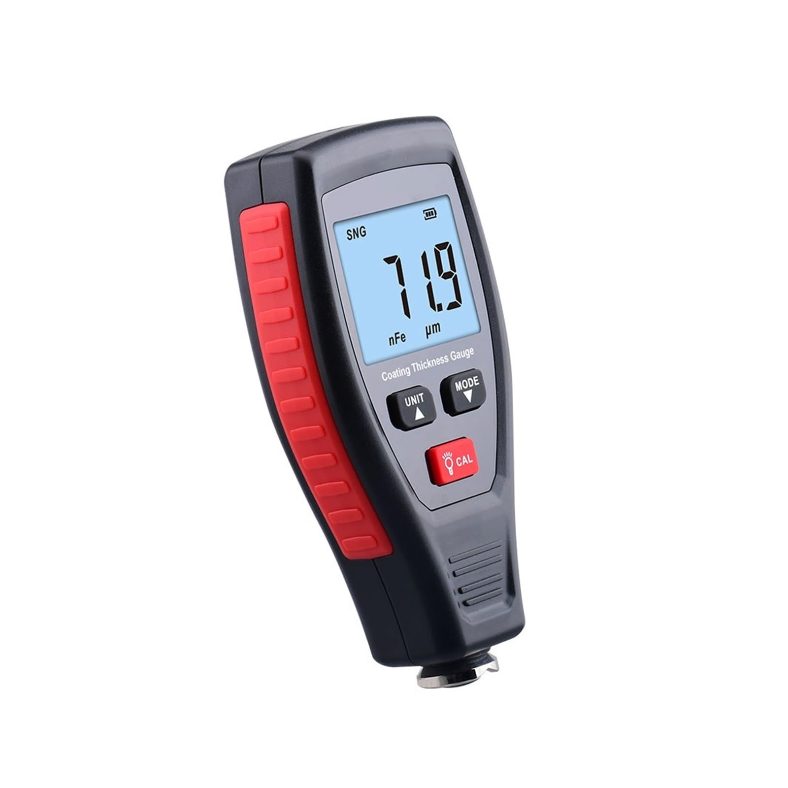 0~1800μm Inteligentny Miernik Grubości Powłoki LCD Automatyczna Identyfikacja Fe NFe Samochód Samochodowy Metalowa Folia Tester Kontroli Farby Wysoka DokłAdność