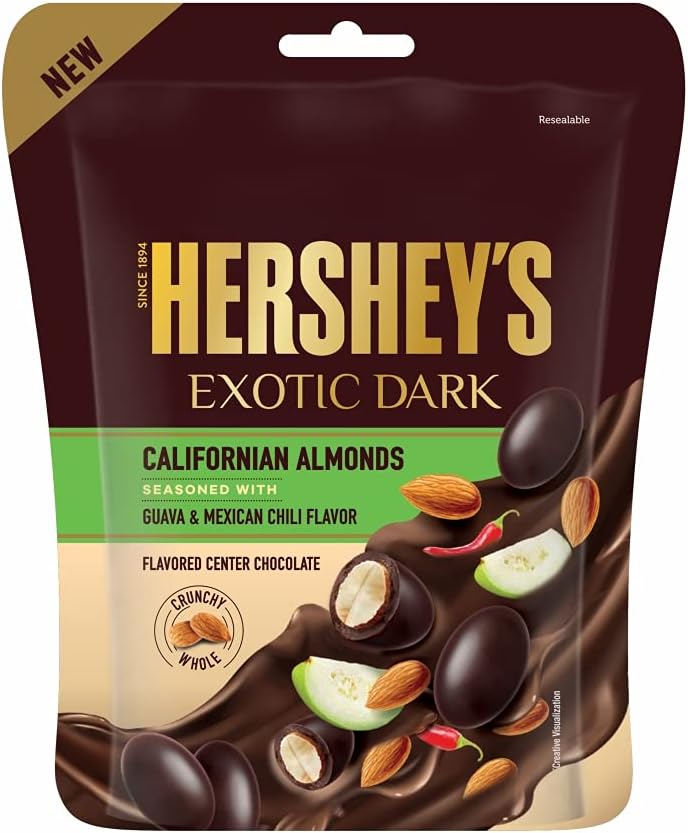 HERSHEY'S Hershey's Exotic Dark Californian Almonds Guava & Mexican Chili Flavor 30 Gm- Pack Of 6