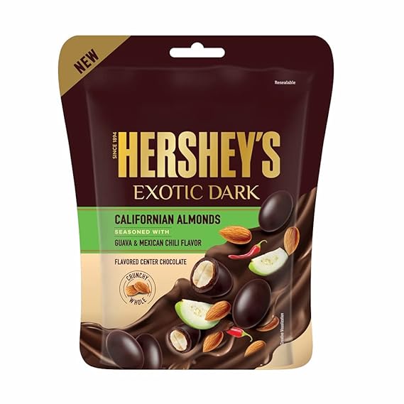 Hershey's Exotic Dark Chocolate Californian Almond Seasoned with GuavaMexican Chili Flavor 90g