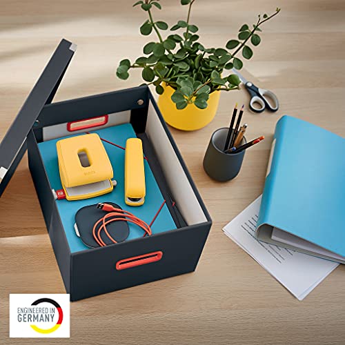 Leitz-Click-Store-WOW-Scatola-Archivio-Media-per-Riporre-e-Trasportare-Documenti-A4-e-Oggetti-di-Medie-Dimensioni-Adatta-a-Casa-e-Ufficio-Grigio-Velluto-53480089