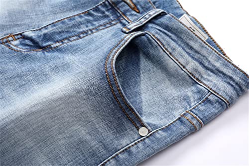 Pantalón de mezclilla para hombre con corte recto 38 miniatura 4