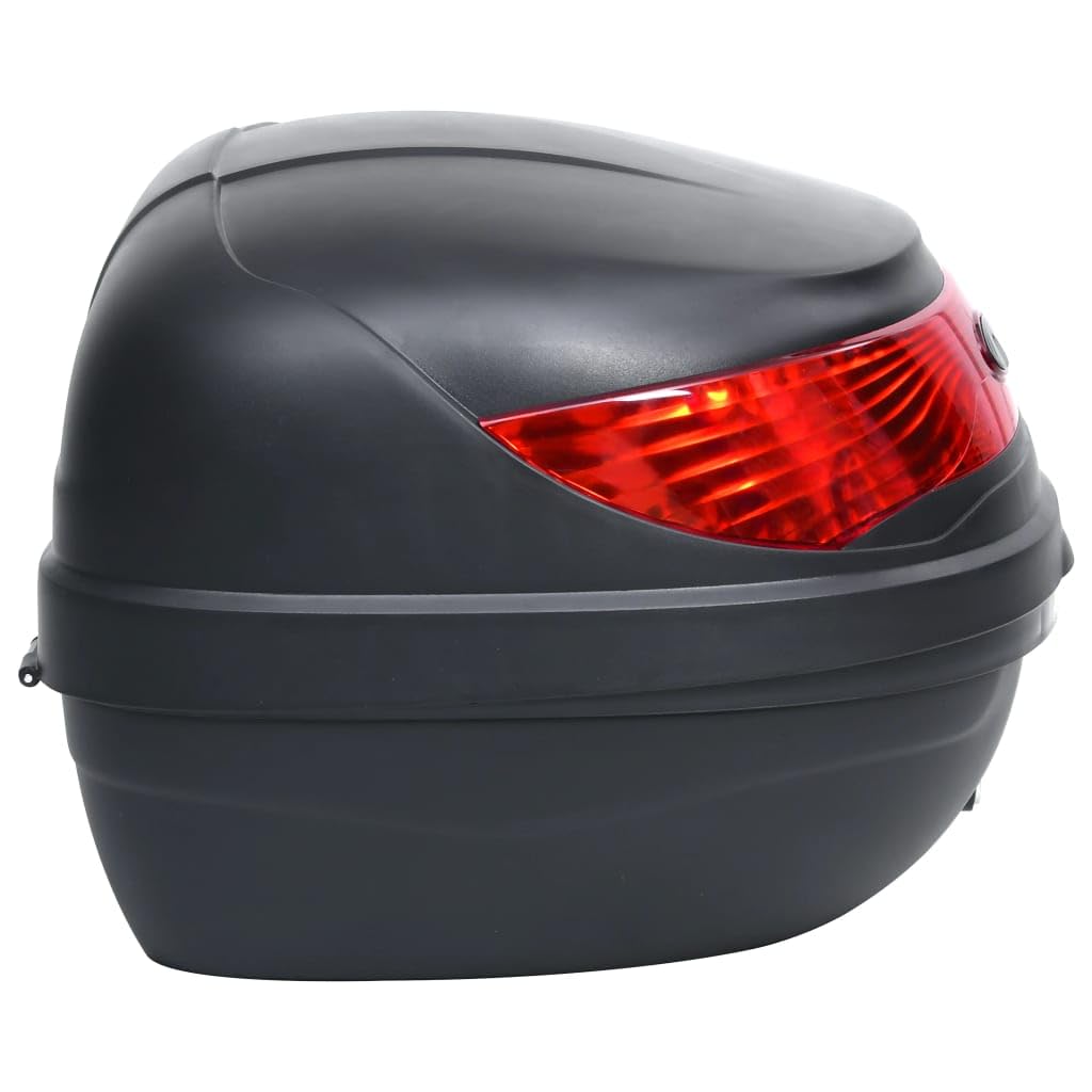 vidaXL Motorradkoffer für 1 Helm Wasserfest Top Case Motorrad Roller Rollerkoffer Helmkoffer Topcase Koffer Motorradtasche Schwarz 35L