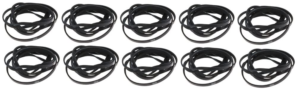 10 Pack 341241 Multi Rib Belt DRYER DRUM BELT Replacement for WHIRLPOOL for KENMORE,Courtesy of TONAKA and Shipped from The USA.