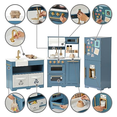 Teamson Kids TD-13850C Little Chef Atlanta Large Modular Wooden Play Kitchen thumb #2