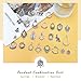 JIALEEY Antiqued Tibetan Silver Earring Chandelier Earring Jewelry Making Kit for Earring Drop and Charm Pendant Assorted Pack (30Pair 60Pcs)