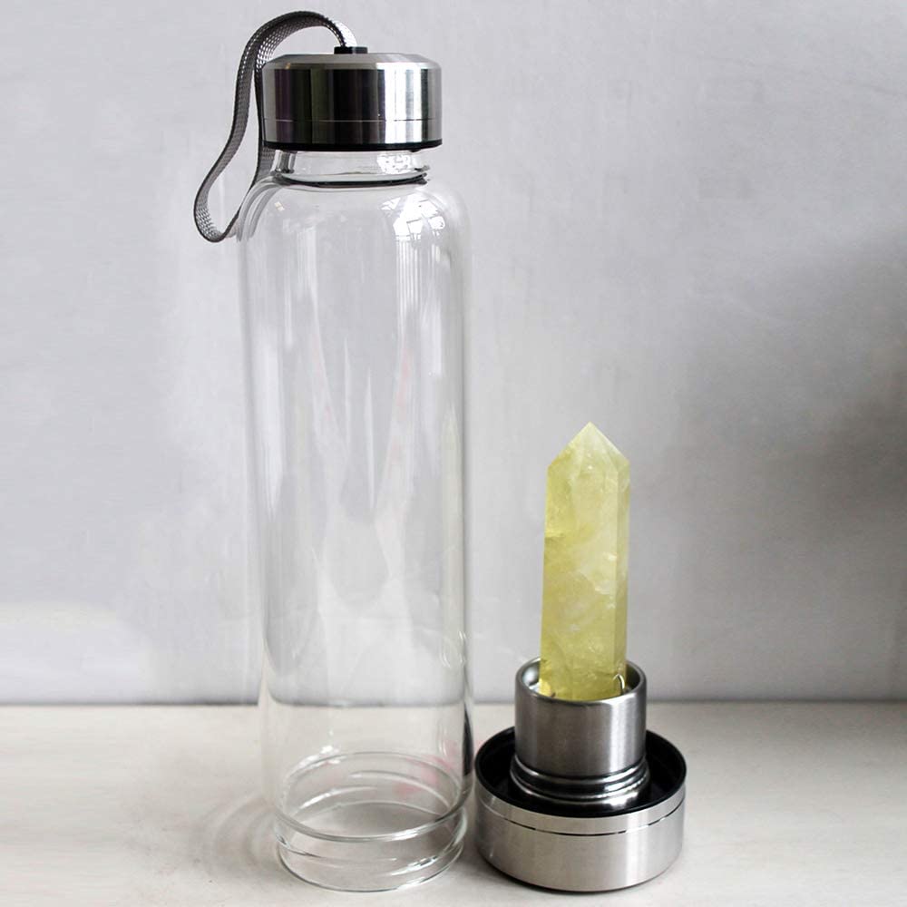 Tyuodna Bouteille D'eau En Cristal De Quartz Naturel | FindTheDeal