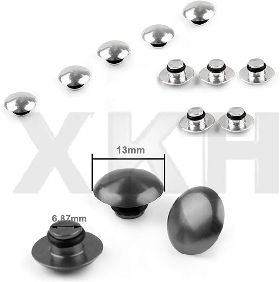 XKMT-10 PCS Universal Hex Socket Bolt Screw Nut Head Cover Cap Compatible With M8 8MM Motorcycle [B07HMCKRB2]