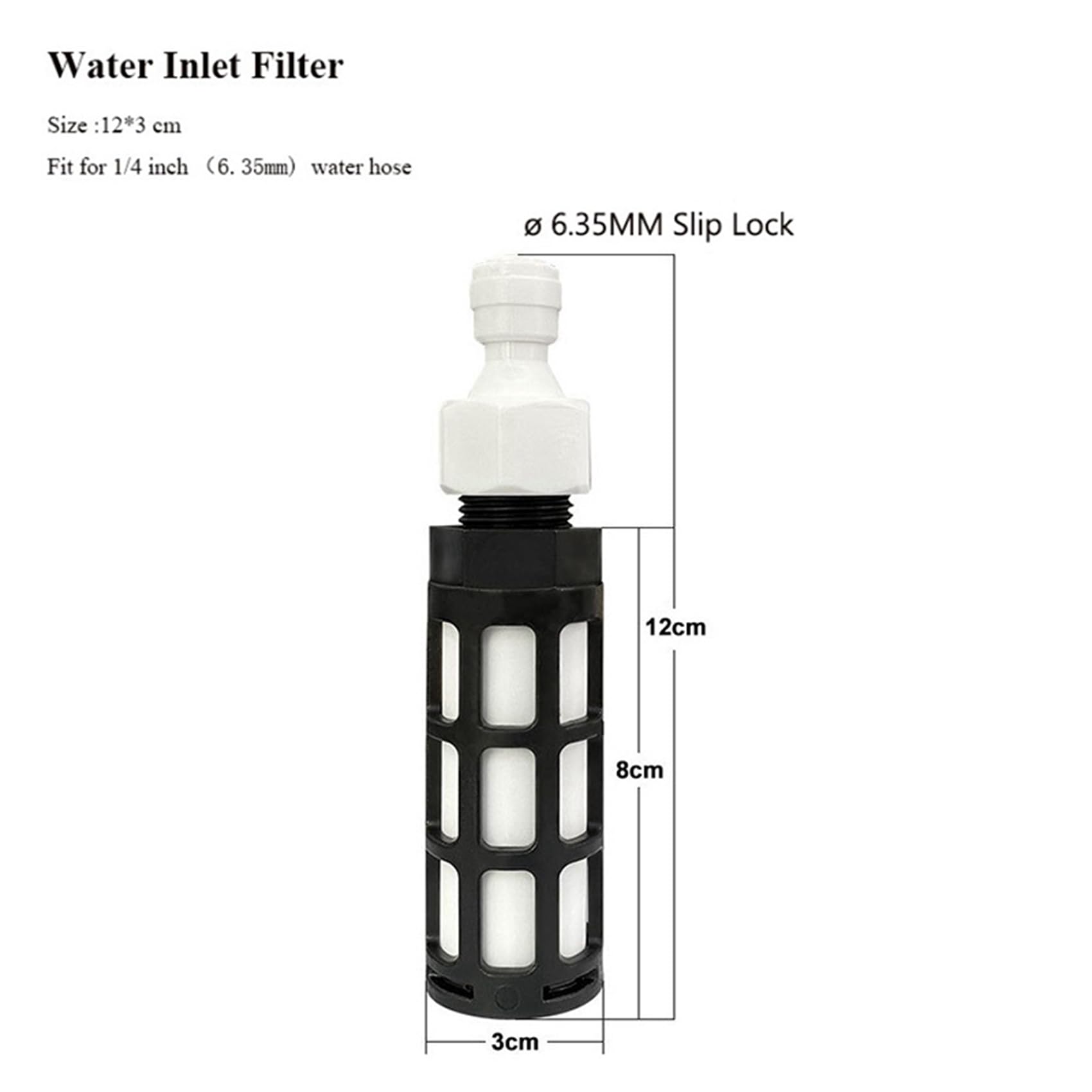 2X Filtro 'Acqua per Pompa e di Nebulizzazione dello Spruzzatore d'Acqua per Tubo 'Acqua da 1/4 di Pollice