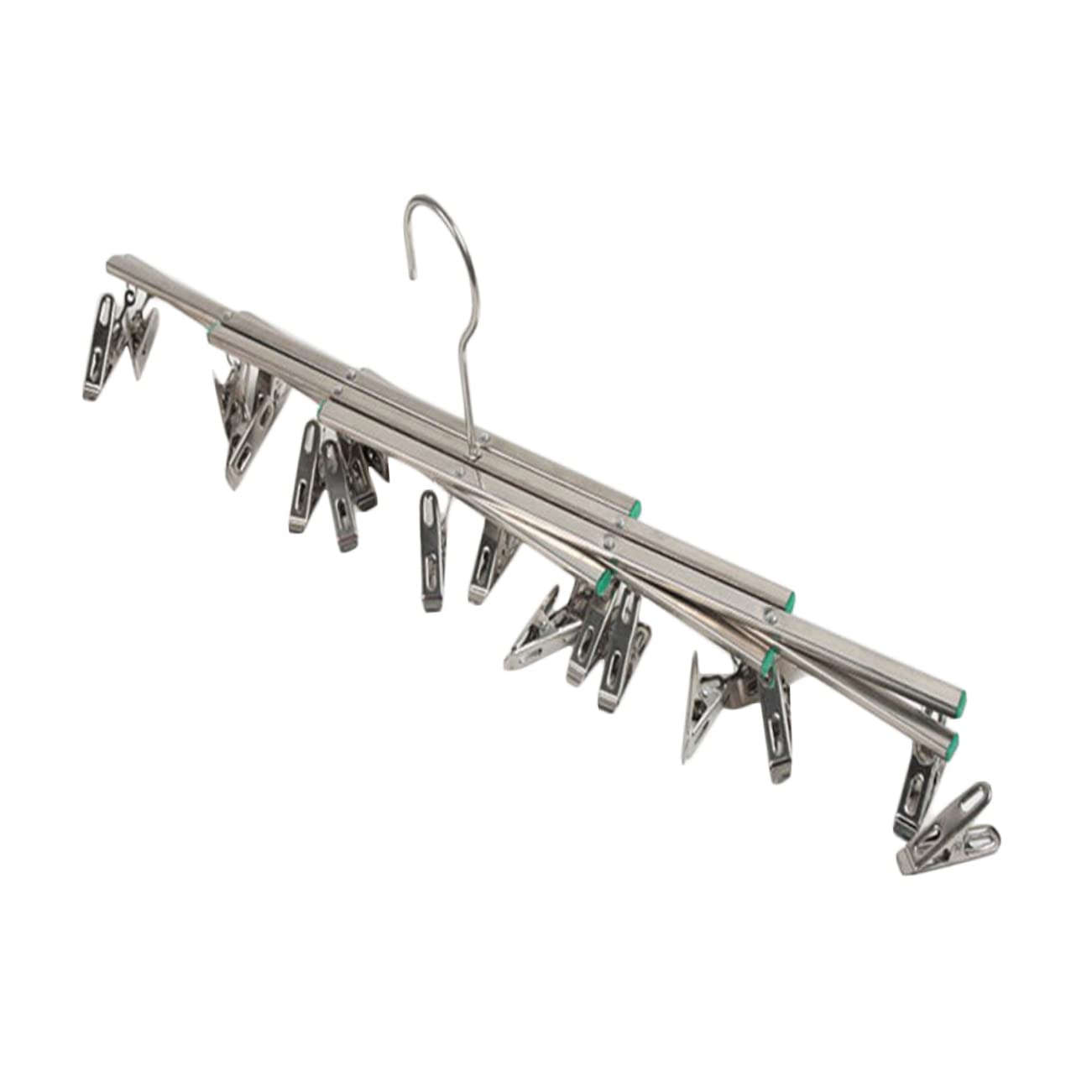 Levemolo Underwear Drying Clips Foldable Laundry Rack Clothes Drying Rack Foldable Clothing Rack Coat Hangers Foldable Garment Rack Clothes Hanger Silver