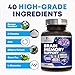 Brain Memory Supplement Pills - 3X Strength Nootropics for Concentration, Clarity & Focus Support - Brain Health Cognitive Vitamins with Bacopa, Phosphatidylserine & DMAE, Brain Booster - 240 Capsules