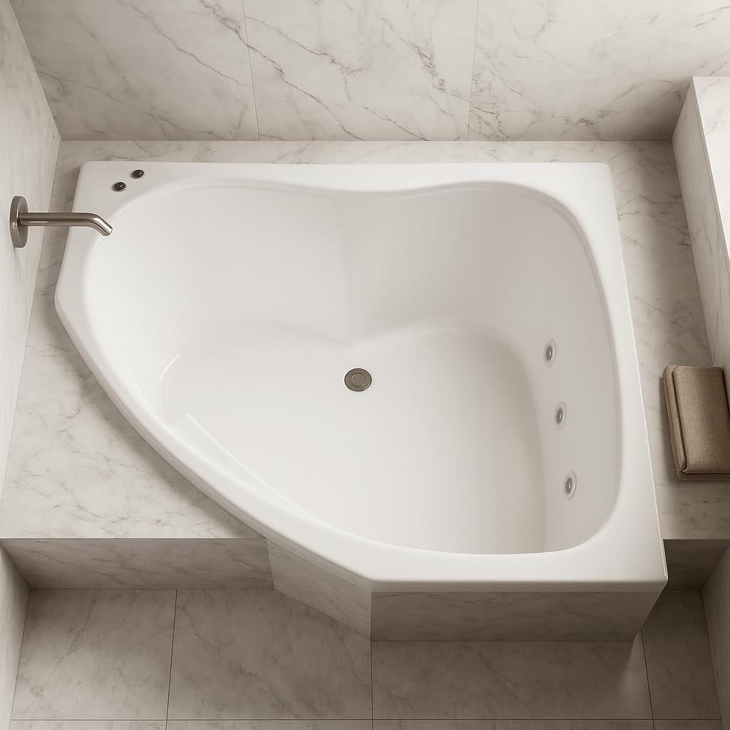 Carver Tubs - SKC5555 - Modern Acrylic Whirlpool Tub Water Massage