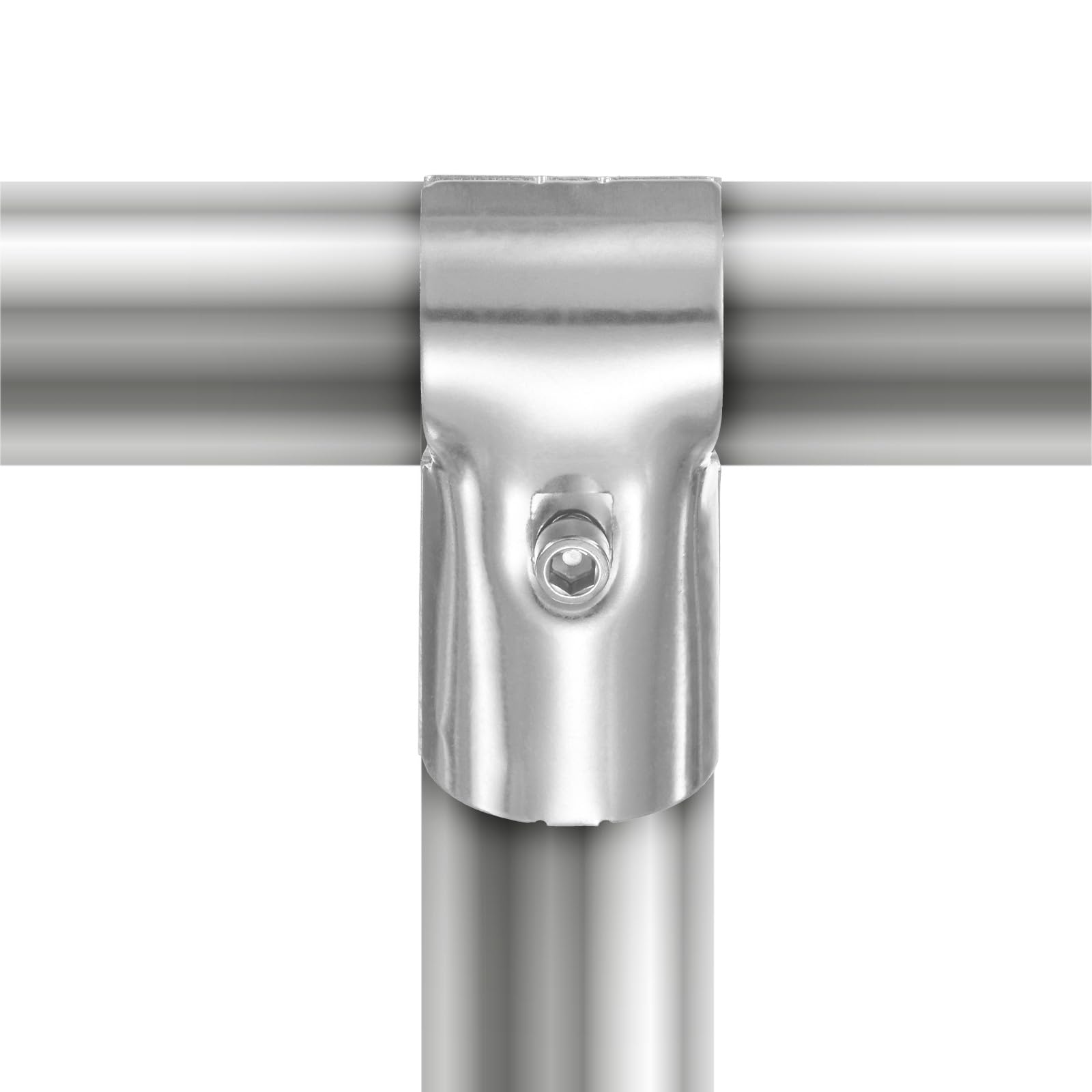 M METERXITY 6-Pack Structural Pipe Connector, T Clamps Stainless Steel Pipe Connector for OD 1.3" or 32MM Pipe, Conduit Connectors - Image 4