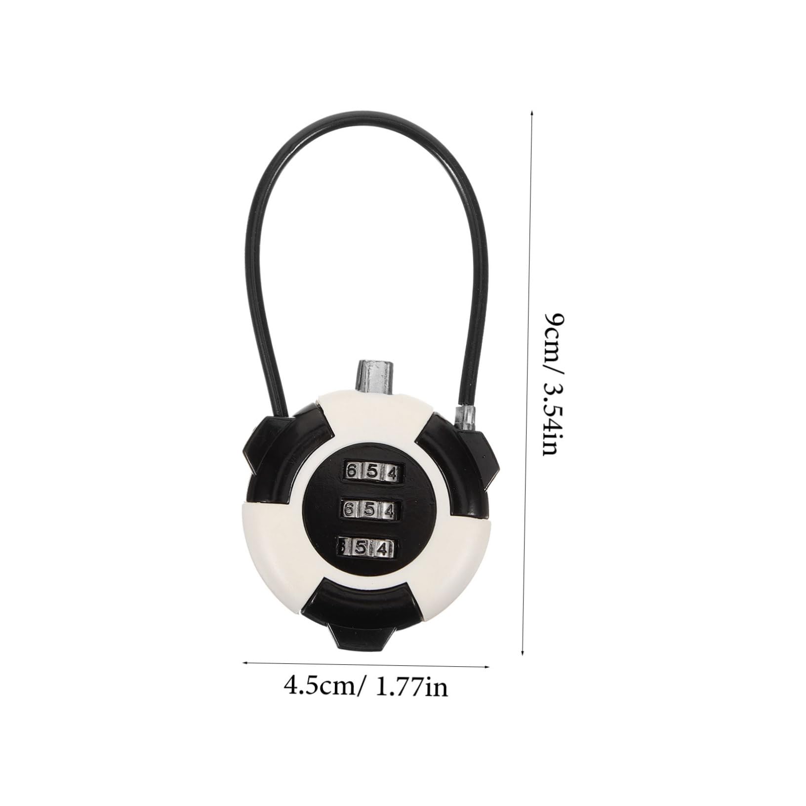 LALAFINA Combination Cable Lock for Cabinets Suitcases Durable Lock for Travel Bags Luggage and Gym Lockers Secure Your Valuables with Confidence