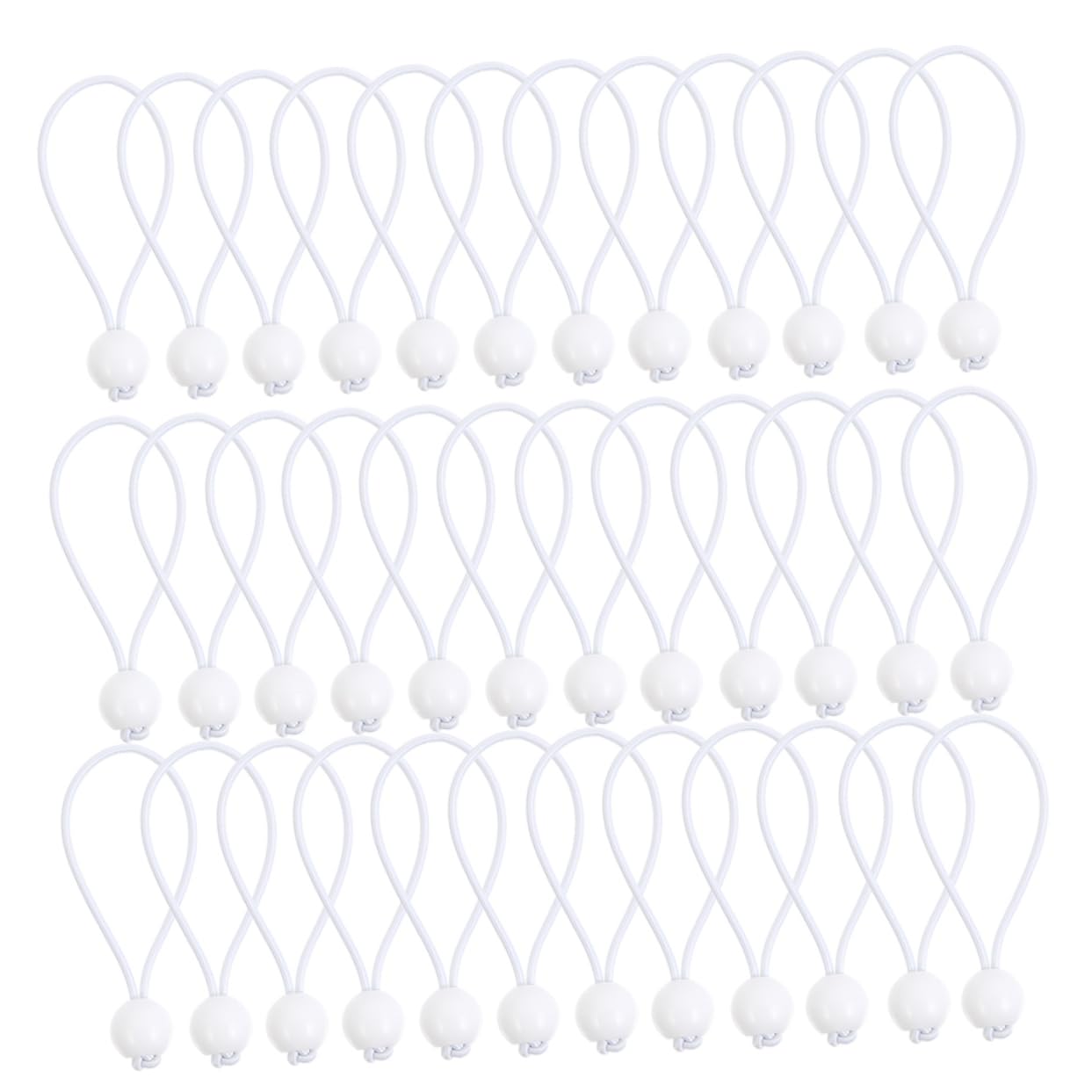 40 corde elastiche resistenti a sfera, versatili corde elastiche per campeggio, teloni e tende, leggere e portatili, per l'organizzazione di interni ed esterni