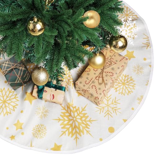 KIKISML Weihnachtsbaum Decke Rock 90CM, Weihnachtsbaumdecke Baumrock...