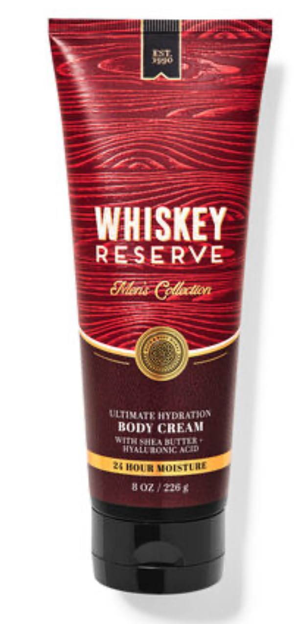 Bath & Body Works - Men's Collection - 3 Piece Bundle - Spray - Body Cream - Shower Gel and Diamond Soap (Whiskey Reserve)