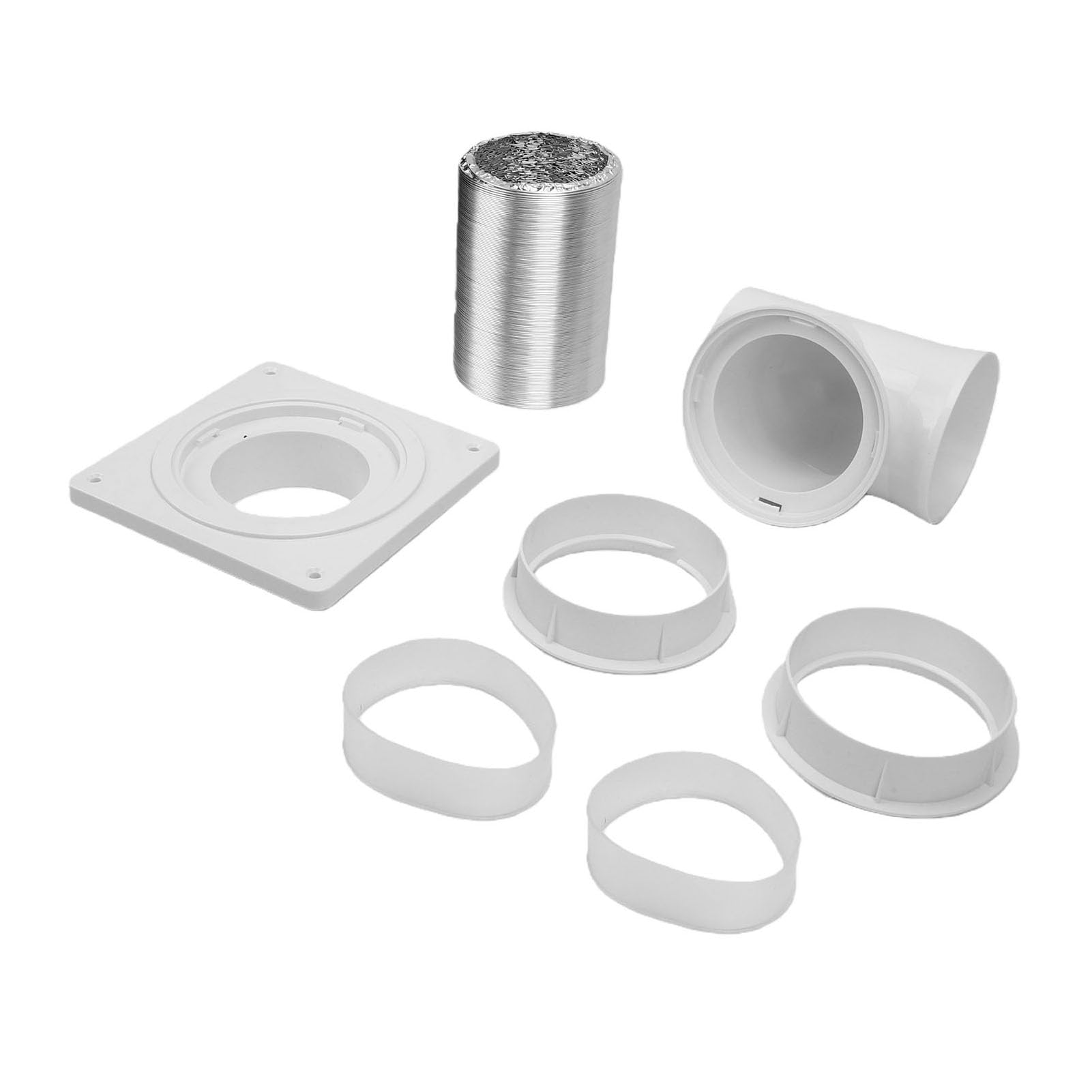 Kit de Manguera de Ventilación de Secadora con Conectores de Alta
