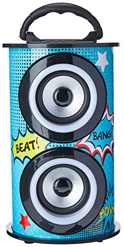 Caixa de Som Portátil, TRC, 218C, Pequeno, Azul/Amarelo