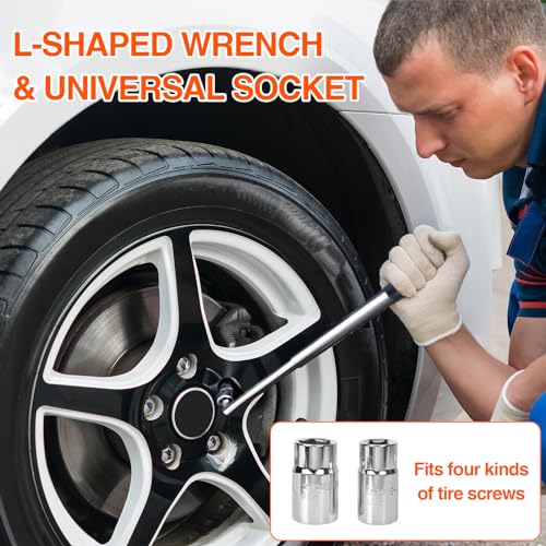 Image of 2 Ton(4409 lbs) Car Jack Kit, Scissor Jack for Car, Tire Jack Tool Kit Universal Car Emergency Kit, Portable Tire Changing Kit with Lug Wrench for Auto /SUV /MPV